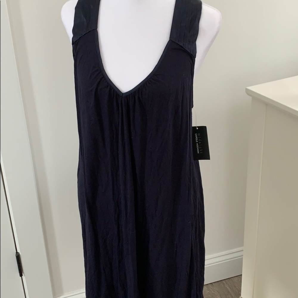 Midnight by Carol Hochman Navy Jersey Dress S